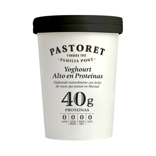 (Pack 4ud x 500g) PASTORET Yogur natural con alto contenido en proteínas (40 g) 500 g.