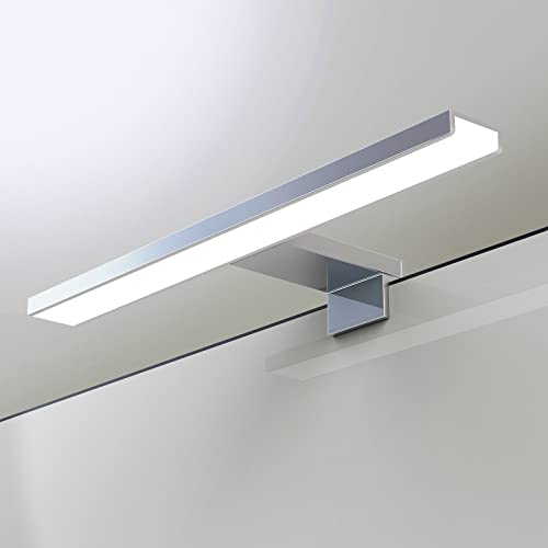 YIQAN 30cm 4000K Luz led bano para espejo 230V Lámparas de baño Iluminación IP44 para espejo de pared Iluminación para espejo Aplique de pared para baño 7W 490lm