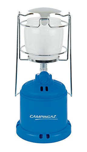 Campigaz - Lámpara de gas 206 L, linterna de camping portátil, 80 W, funciona con el cartucho perforable Campingaz C 206