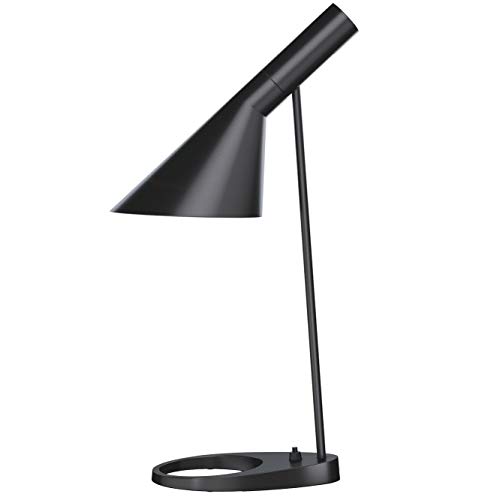 AJ Table Lamp, Louis Poulsen, Lámpara de Sobremesa Diseñada por Arne Jacobsen (Negro)