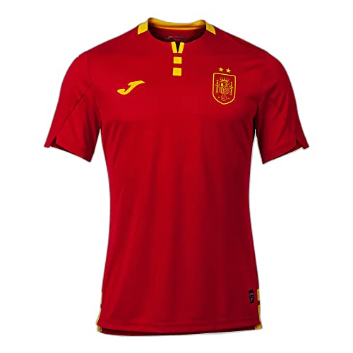 Joma Camiseta Manga Corta 1ª Fed. Futbol Sala España, Rojo, M