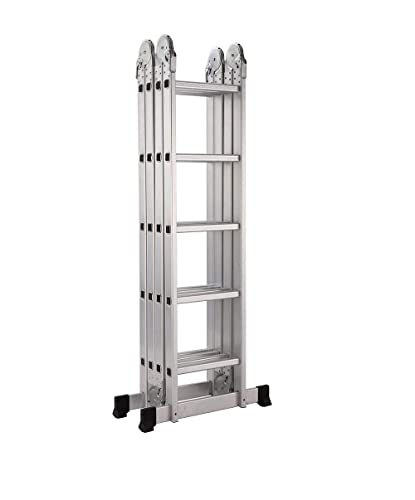 Escalera Articulada Plegable Multifunción Aluminio 4x5 Escalones 5,82m Treppe