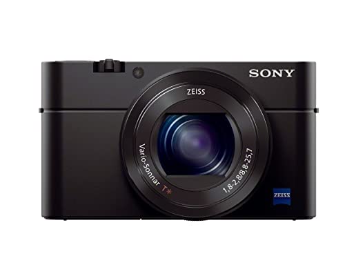 Sony RX100M3 - Cámara Compacta Premium Avanzada (Sensor tipo 1.0, Objetivo Zeiss 24-70 mm F1.8-2.8 y Pantalla abatible para Vlogging), Color Negro