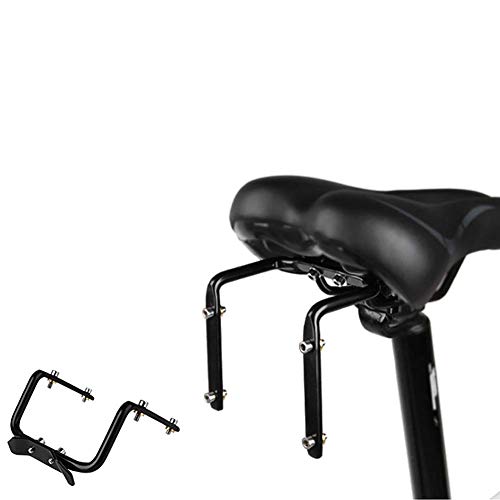 GeKLok Portabidones de bicicleta Jaula, Soporte de biberón para asiento de bicicleta, soporte para botella de sillín de bicicleta, accesorios de jaula de botella de sillín (negro)