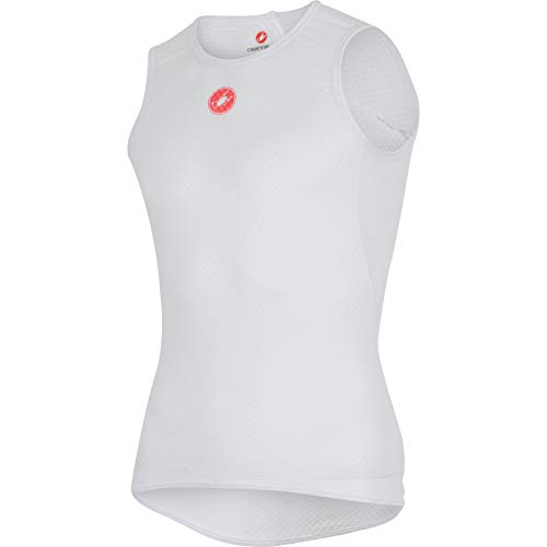 castelli Pro Issue Sleeveless T-Shirt, Men's, Blanco, L