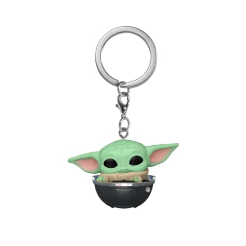 Funko Pop! Keychain: Star Wars: The Mandalorian S9 - Grogu (The Child, Baby Yoda) - Minifigura de Vinilo Coleccionable Llavero Original - Relleno de Calcetines - Idea de Regalo- Mercancia Oficial