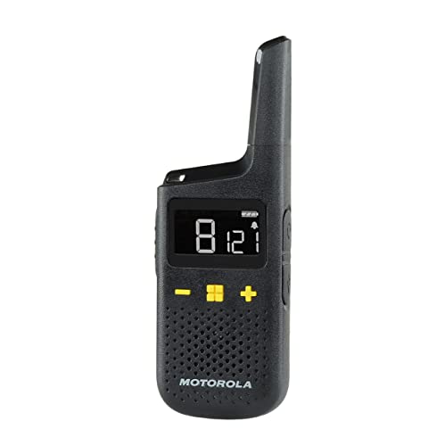 Motorola XT185 Two-Way Radio 16 Canales 446 MHz Negro - Walkie-Talkie (16 Canales, 446 MHz, 8 Km, 24 h de batería)