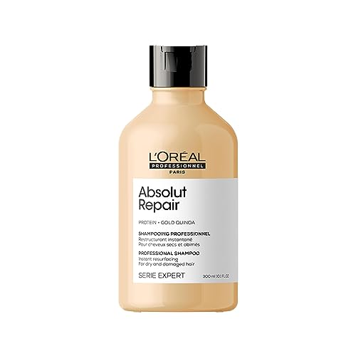 L’Oréal Professionnel | Champú Tratamiento Reconstructor para pelo seco y dañado, Absolut Repair, SERIE EXPERT, 300ml