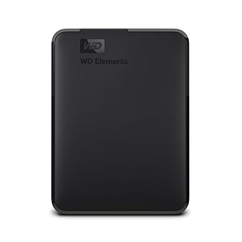 WD 5 TB Elements Disco duro externo portátil con USB 3.0, color negro