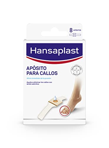 Hansaplast Apósitos adhesivos para eliminar los callos y aliviar el dolor, ablandador con adhesión fuerte, 1 x 8 ud