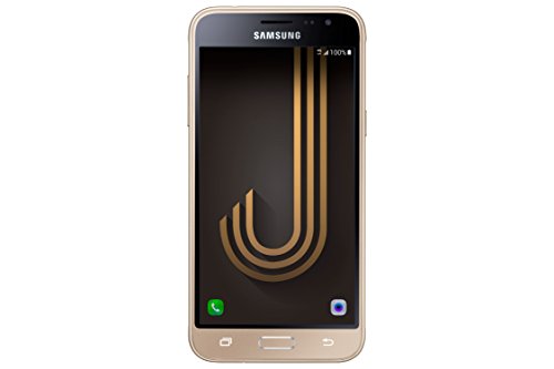 Samsung Galaxy J3, Smartphone Libre (5'', 1.5GB RAM, 8GB, 8MP/Versión Italiana: No Incluye Samsung Pay ni Acceso a promociones Samsung Members), Color Dorado