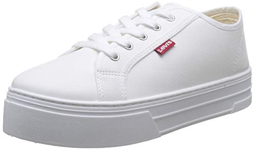 Levi's Tijuana, Zapatillas para Mujer, Blanco (Sneakers 51), 38 EU
