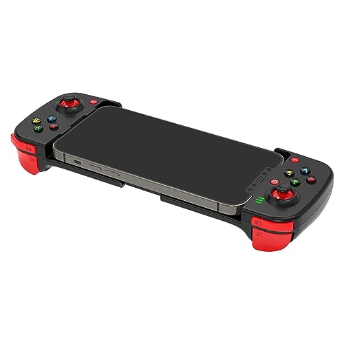 Juzinqu Mando para Juegos móvil - Juego móvil con Carga USB,Convierta su teléfono en una Consola Juegos, empuñadura ergonómica Plug and Play Game Controller para teléfonos, Un Negro