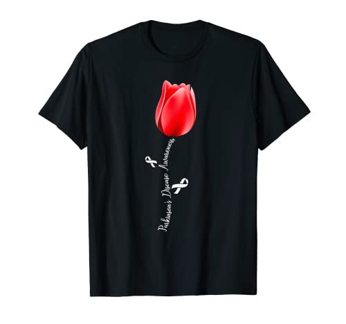 Concientización sobre la enfermedad de Parkinson Tulip Mes de abril Camiseta