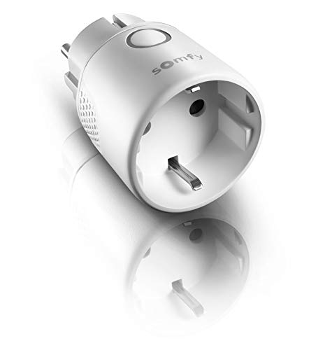 Somfy 1822618 - Enchufe inalámbrico Plug io on/off | Compatible con TaHoma, funcionamiento de 230 V - dispositivos y lámparas a través de la aplicación o mando a distancia