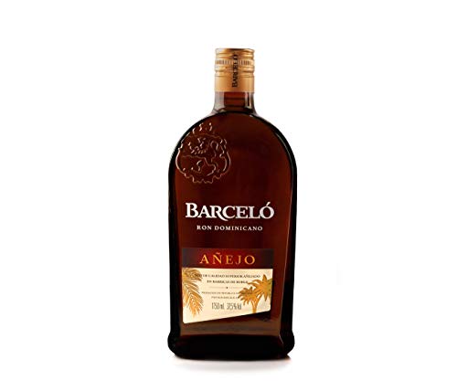 Ron Barceló Añejo - Botella de Ron Dominicano, Añejado en Barricas de Roble, 1750 ml