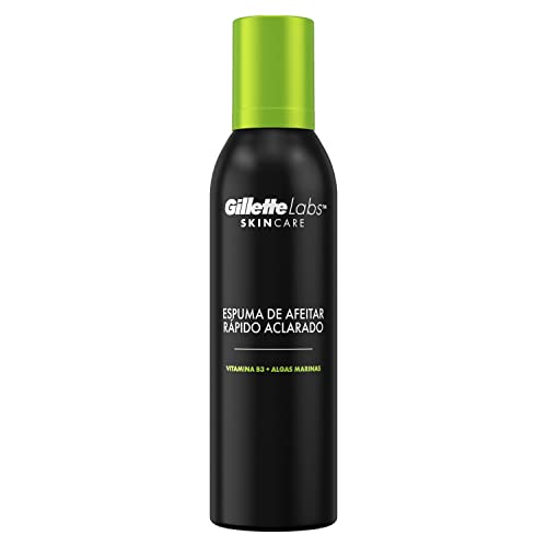 Gillette Labs Espuma de Afeitar Ligera de Rápido Aclarado para Hombre, Protege y Cuida la Piel, 240 ml