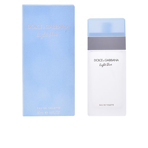 D&G Dolce & Gabbana Light Blue, Agua De Tocador Para Mujeres, color Edt Spray, 50 ml