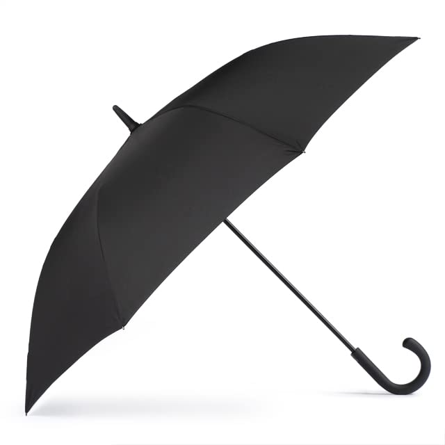 VOGUE - Paraguas hombre automático. Paraguas largo elegante negro. Antiviento y con Acabado Teflón. Gran funcionalidad y resistencia.