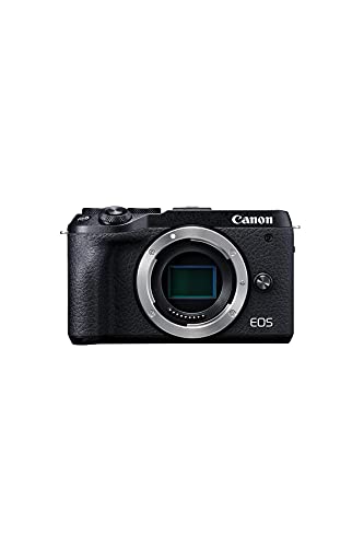 Canon Camera ES EOS M6 Mark II, Cámara Mirrorless de 32.5 MP (sensibilidad ISO de hasta 25600, 14 fps, vídeo 4K y Full HD de hasta 120 fps, Bluetooth, Wi-Fi), Tamaño Único, Negro