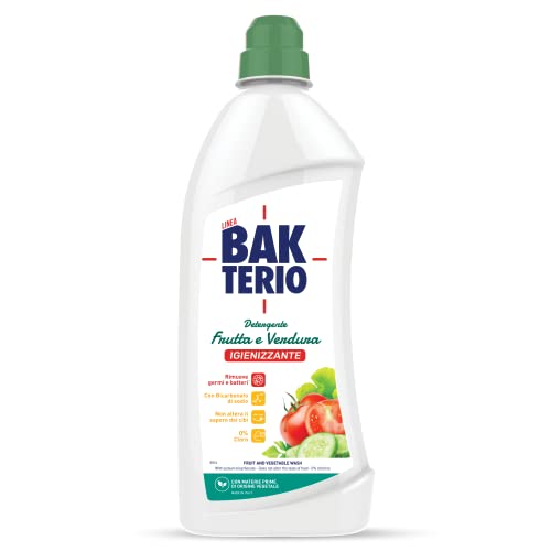 Bakterio Fruta e Verdura, Detergente con Antibatterico, 1000 ml