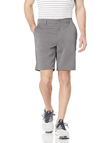 Amazon Essentials Pantalón corto elástico de golf y corte clásico (disponible en tallas grandes y largos especiales) Hombre, Gris, 36W