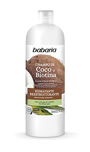 Babaria – Champú Coco/biotina – Nutritivo – 700 Ml, Blanco
