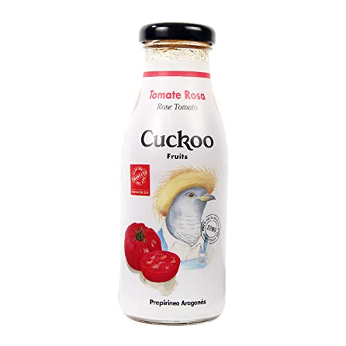 CUCKOO FRUITS - Pack Zumo de Tomate Rosa, Zumo Artesanal, 25 cl (Pack de 24)