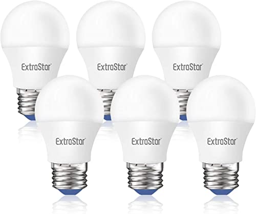 EXTRASTAR Bombillas LED 6W E27 G45, 510 Lúmen, Luz Fría 6500K, Equivalente a 48W Bombilla Halógena, No regulable, 6Pcs