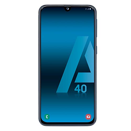 Samsung Galaxy A40 - Smartphone de 5.9' FHD+ sAmoled Infinity U Display (4 GB RAM, 64 GB ROM, 16 MP, Exynos 7904, Carga rápida), Negro