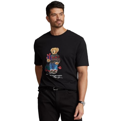 Camiseta Polo Bear Jersey Classic-Fit, Negro , S