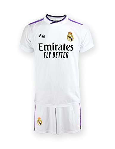 Champion's City Kit - Personalizable - Camiseta y Pantalón Infantil Primera Equipación - Real Madrid - Réplica Autorizada - Temporada 2022/2023 (12)
