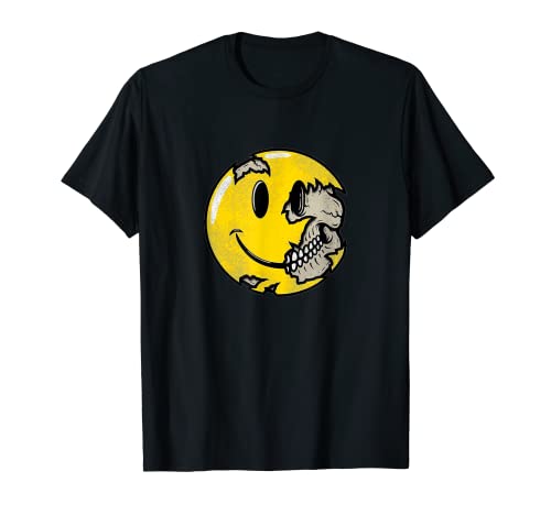 Zombie Smiley Emoticon - Camiseta con capucha y cremallera Camiseta