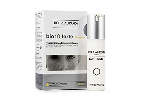 Bella Aurora Anti-Manchas Intensivo para Manchas Oscuras de Origen Hormonal, 30 ml | Crema Quita-Manchas Cara | Despigmentante Facial | Bio10 Forte M-Lasma