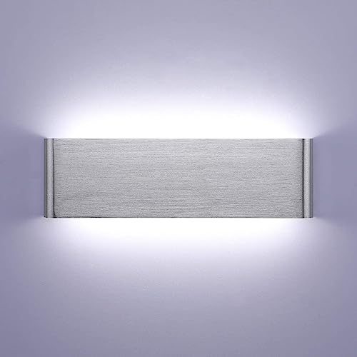 Lightsjoy Alique Pared Interior LED 16W 30CM Lámpara de Pared Aluminio Moderna Arriba y Abajo IP44 Impermeable para Salas, Escalera, Dormitorios, Pasillos, 1600Lumen (Blanco Frío 6000K)