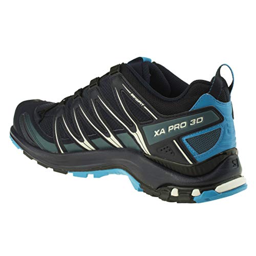 Salomon XA Pro 3D Gore-Tex Zapatillas de Trail Running para Hombre, Estabilidad, Agarre, Protección duradera, Navy Blazer, 43 1/3