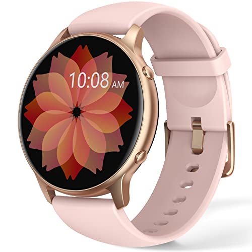 Reloj Inteligente Mujer, IP68 Impermeable Smartwatch Mujer, 1,3' Pantalla Táctil Reloj Deportivo Mujer, con Oxímetro, DIY Esfera Reloj, Monitor Sueño, Podómetro, Pulsómetro para Android iOS