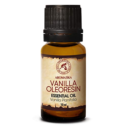 Aceite Esencial Vainilla Oleorresina 10ml - Planifolia de Vainilla - 100% Puro para Difusores de Aromaterapia para Cuidado de Piel y Cabello - Buen Humor - Aroma de Vainilla