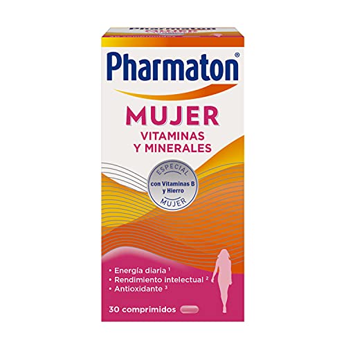 Pharmaton - Multivitaminas - Energía diaria - Mujer 30 comprimidos - Ayuda a las mujeres a mantener su vitalidad cada día