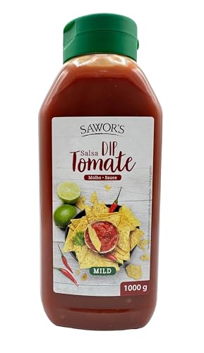SAWORS - Salsa de Tomate, Condimento Dip Mild, Listo para untar Nacho - 1 kg