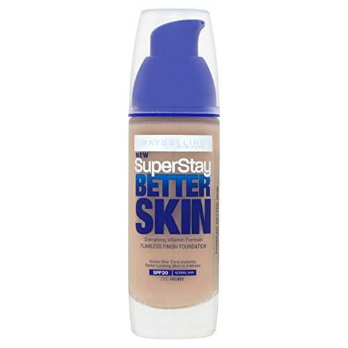 2 x Maybelline Superstay Better Skin Transforming Foundation - 010 Ivory