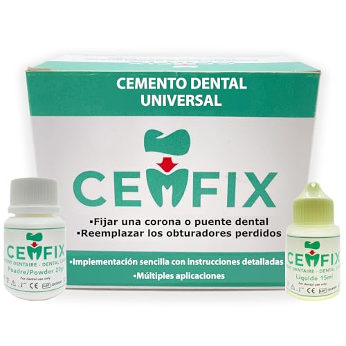 CEMFIX cemento dental para refijar coronas y puentes dentales