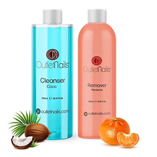 Remover con Olor Mandarina 500ml + Cleaner 500ml Coco Azul | Made in Spain