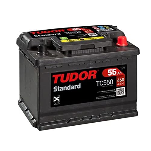 Tudor TC550 Batería de coche Tudor 55Ah 460A, Gama Standard, para Automóvil de turismo