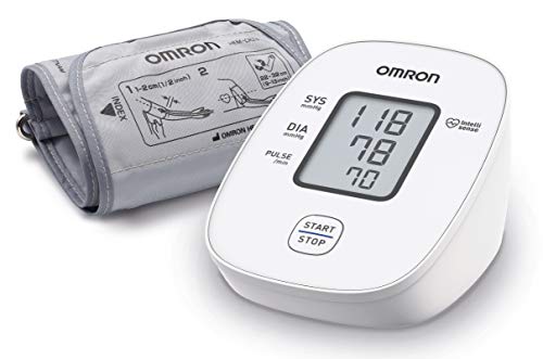 OMRON X2 Basic Tensiómetro de Brazo digital, medición precisa de la presión arterial y el pulso, validado clinicamente