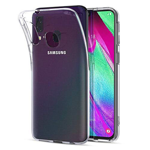 NEW'C Funda para Samsung Galaxy A40, Anti-Choques y Anti-Arañazos, Silicona TPU, HD Clara