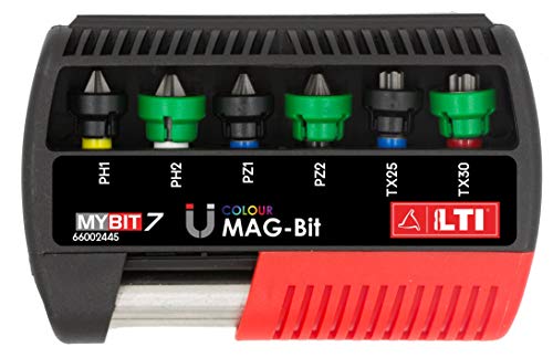 LTI By Krino 66002445 Mag-Bit - Juego de puntas para destornillador magnético (7 piezas)