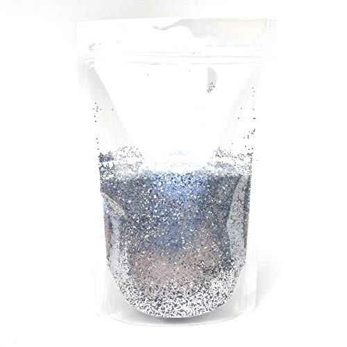 Glitterexpress Purpurina, Plateado, 1 kg, 1000
