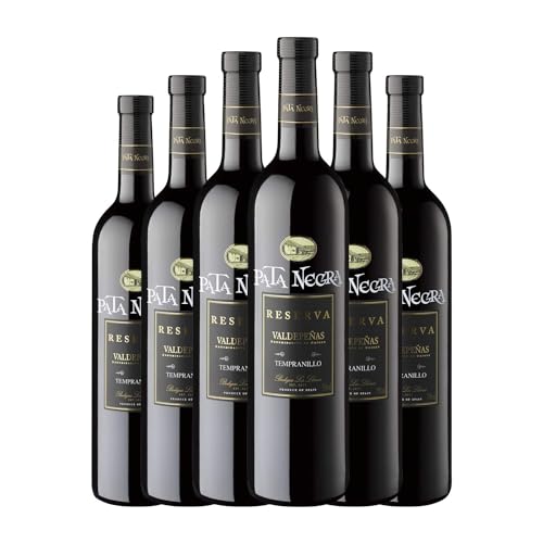 García Carrión Pata Negra Valdepeñas Reserva 75 cl Vino tinto (Caja de 6 Botellas de 75 cl)