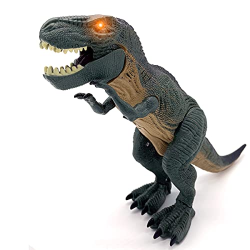 JUGUETECNIC | Dinosaurio T-Rex Interactivo | Camina y Ruge | Juguete electrónico para niños | Robot Tiranosaurio Rex